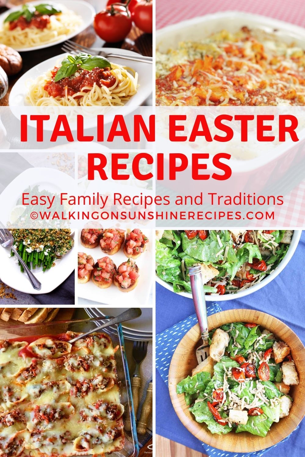 Collection of Italian Easter Recipes. 