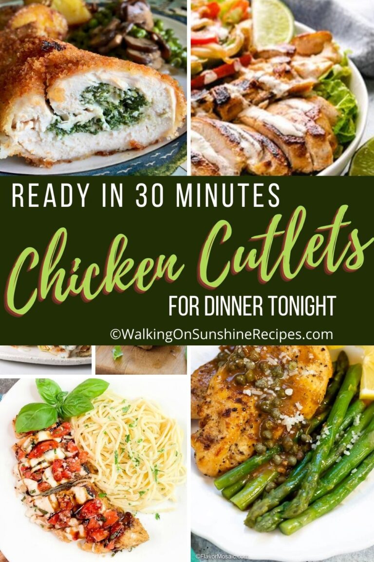 Thin Chicken Cutlet Recipes - Walking On Sunshine Recipes