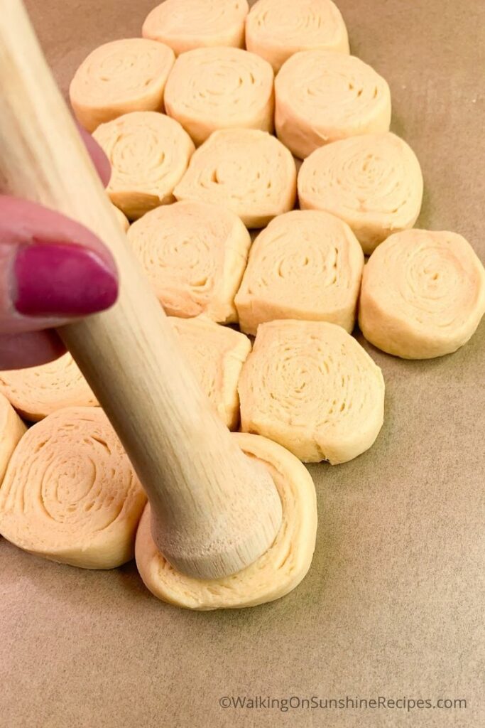 tart tamper in crescent rolls.
