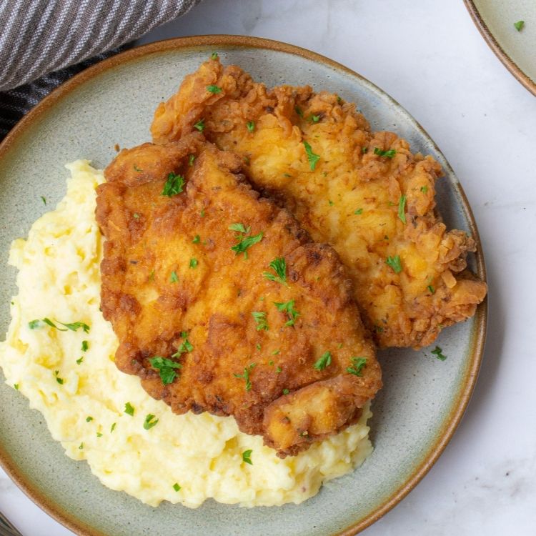 Simple Fried Chicken Breast Cutlets Recipe