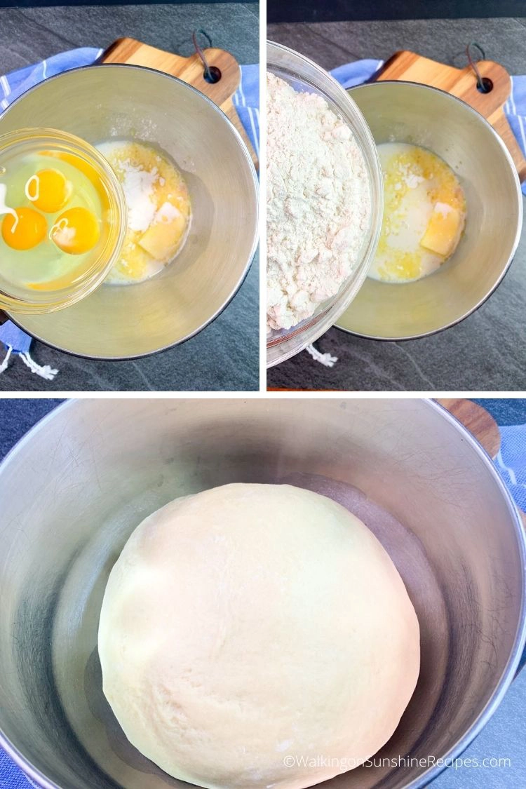 step by step photos for lemon bread. 