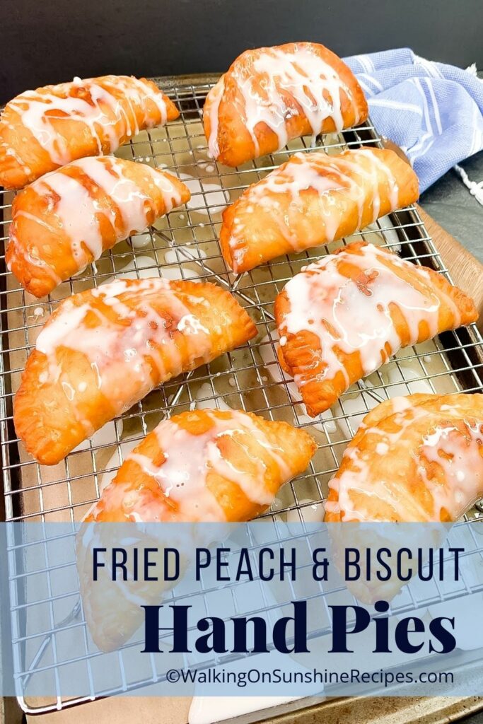 hand pies on cooling rack. 