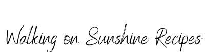 Walking On Sunshine Recipes Walking On Sunshine Recipes logo