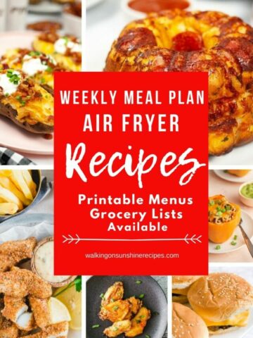 Air Fryer Weekly Meal Plan PIN TEMPLATE