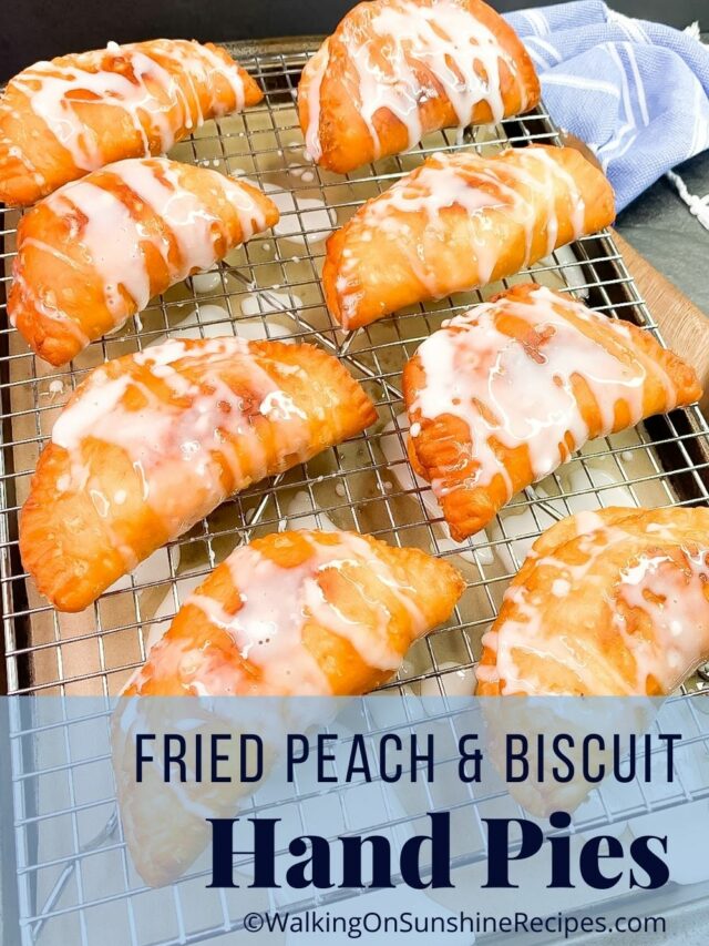 Fried Peach Pies using Canned Biscuits