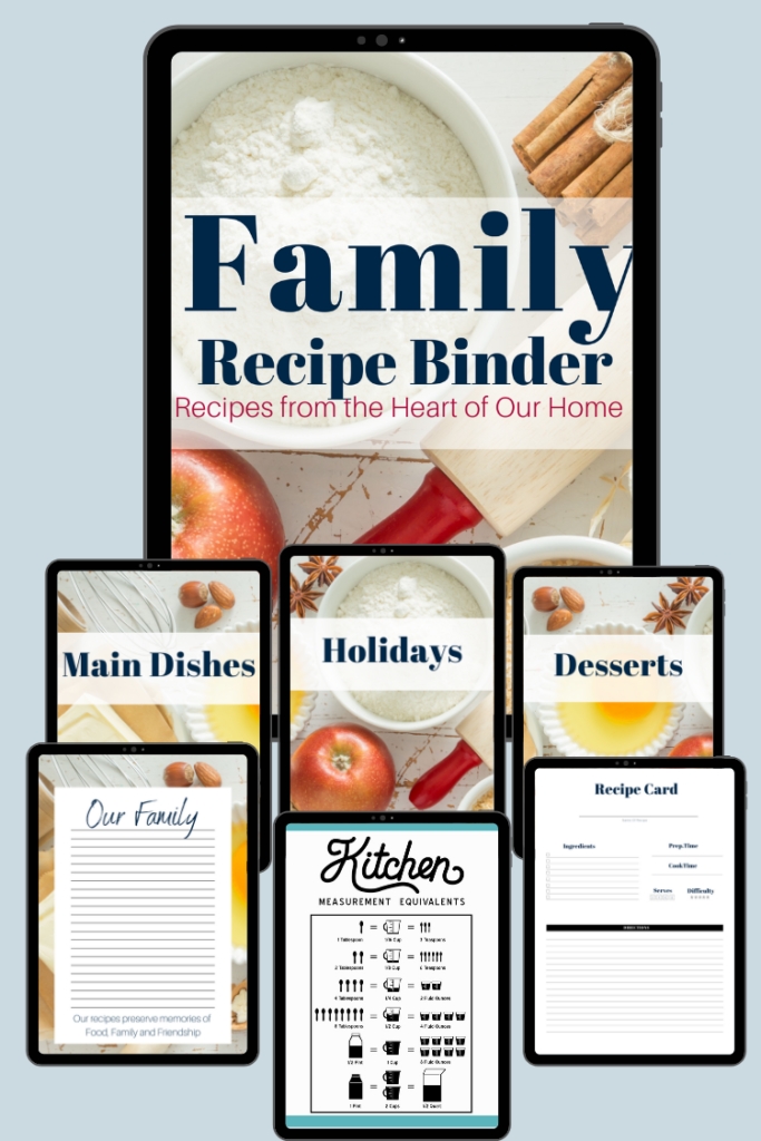 Family Favorites Recipe Book for Kids + Teenagers from 30daysblog