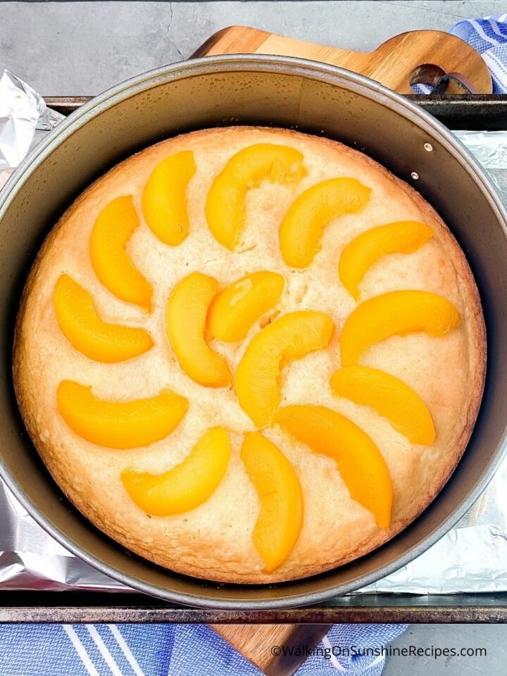 Easy Peach Cake Walking On Sunshine Recipes