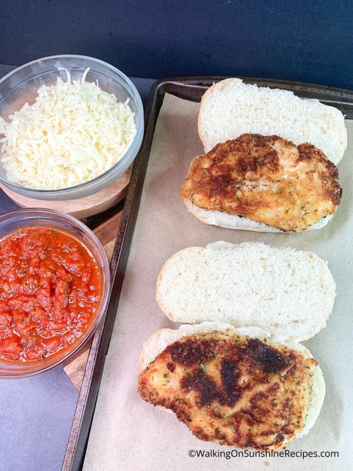 Chicken Cutlet Parmigiana Sandwich Walking On Sunshine Recipes