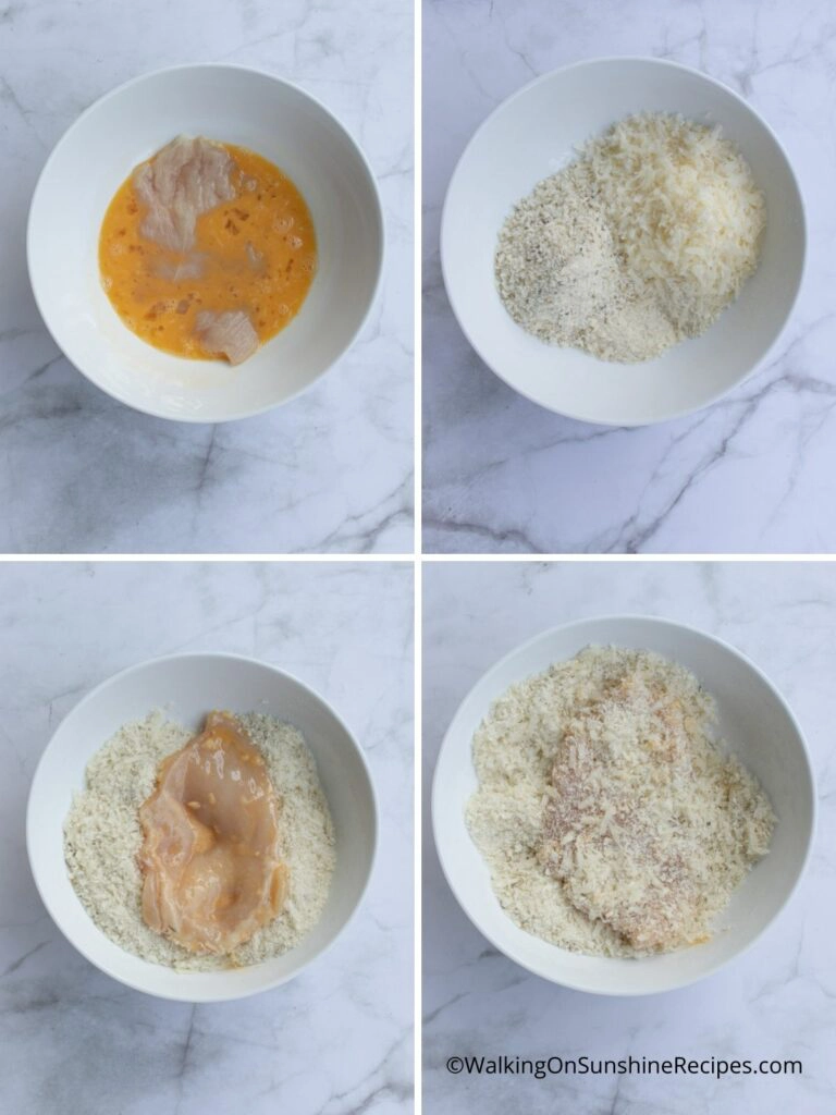 how to bread chicken cutlets for frying.