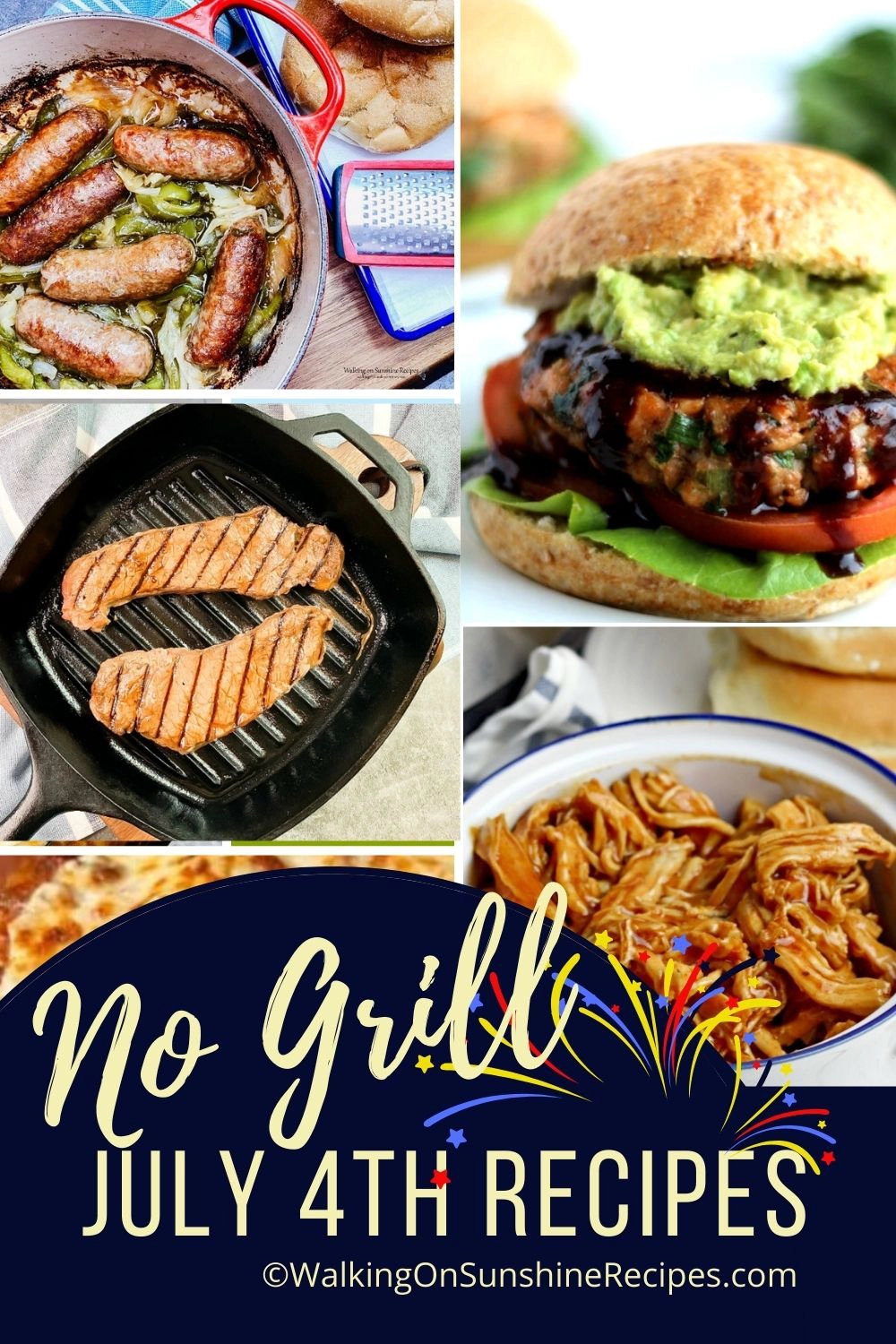 no grill recipes for July 4th. 