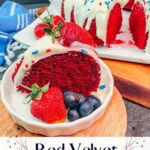 Red Velvet 4th of July Patriotic Cake Pin