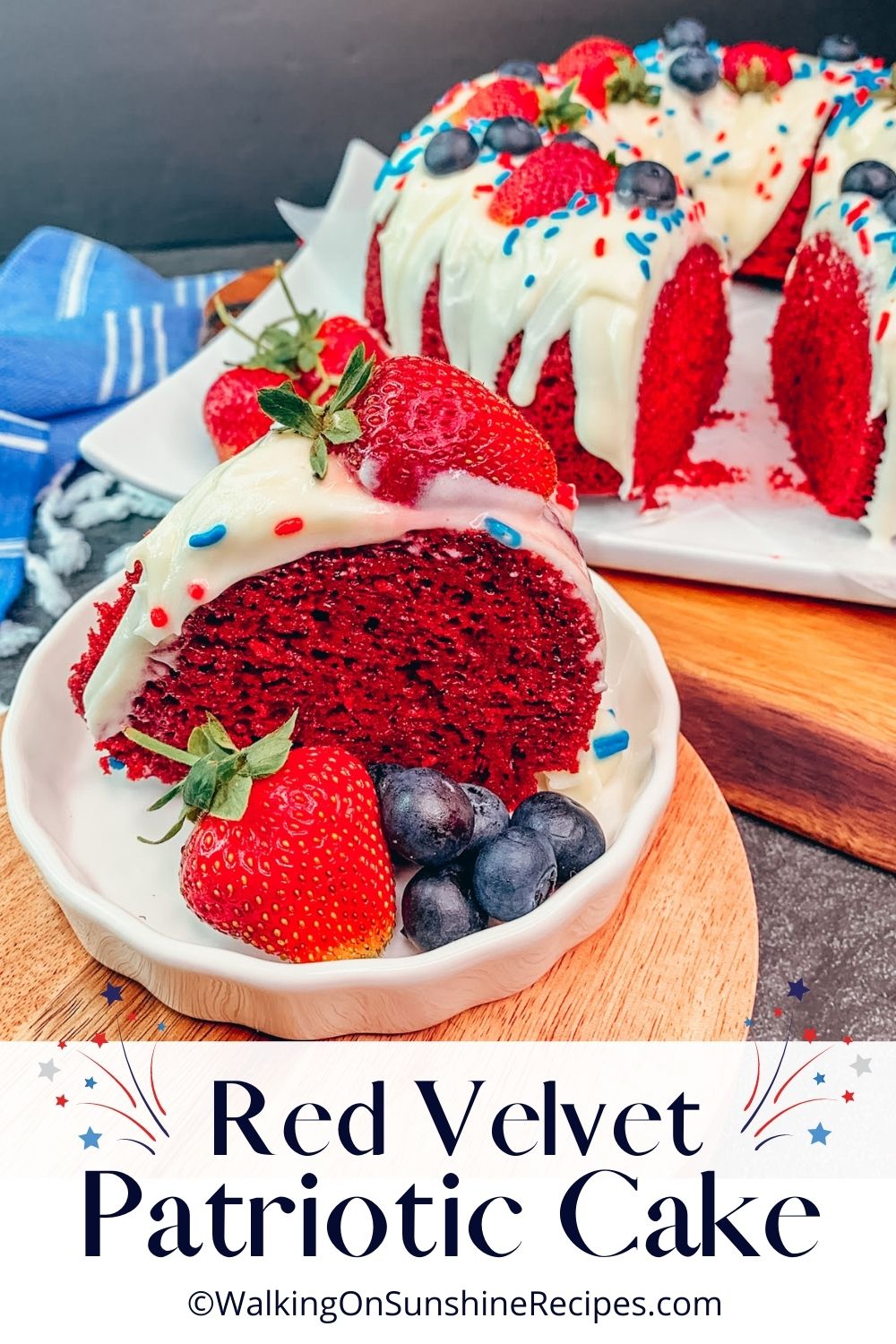 sliced red velvet cake on white plate. 
