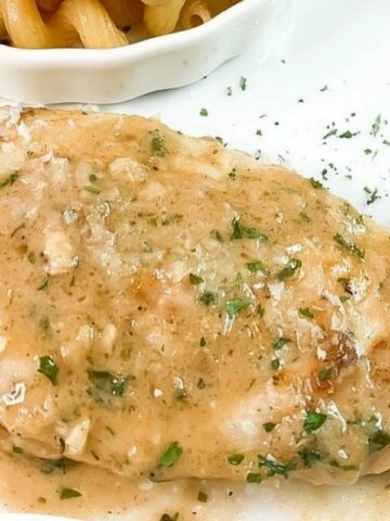 Sauteed Chicken with Quick Garlic Butter Sauce.