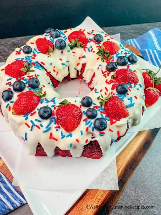 Red Velvet Patriotic Cake