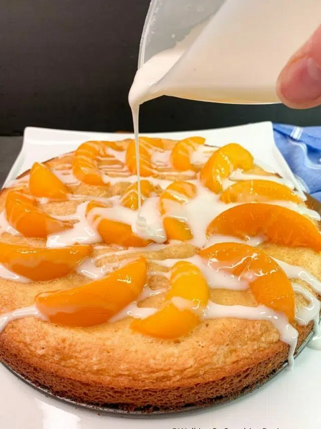 Easy Peach Cake Story