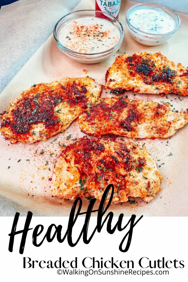 Healthy Breaded Chicken Cutlets Walking On Sunshine Recipes