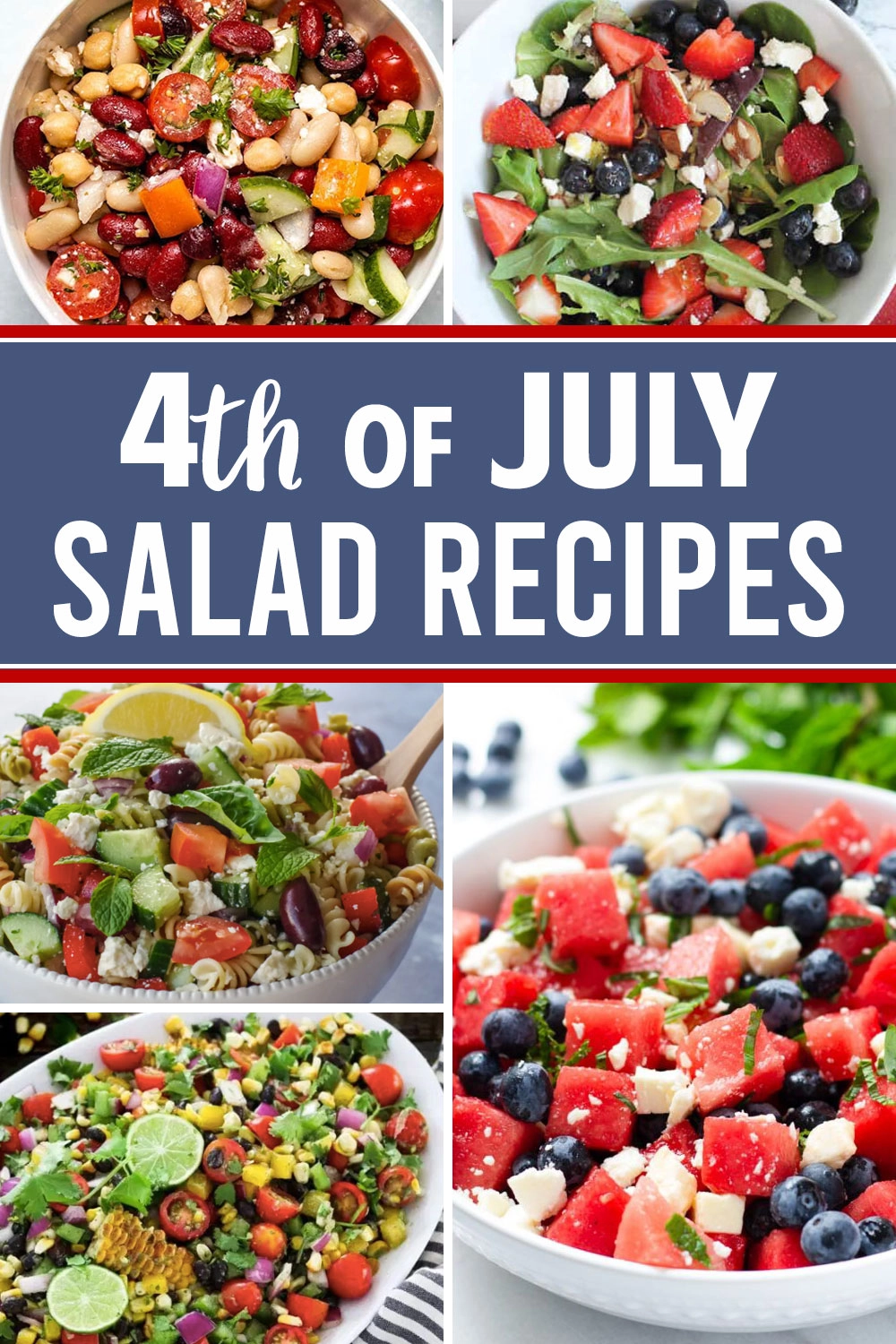 20 delicious salad recipes perfect for 4th of July.