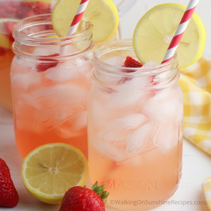 Infused Strawberry Lemonade