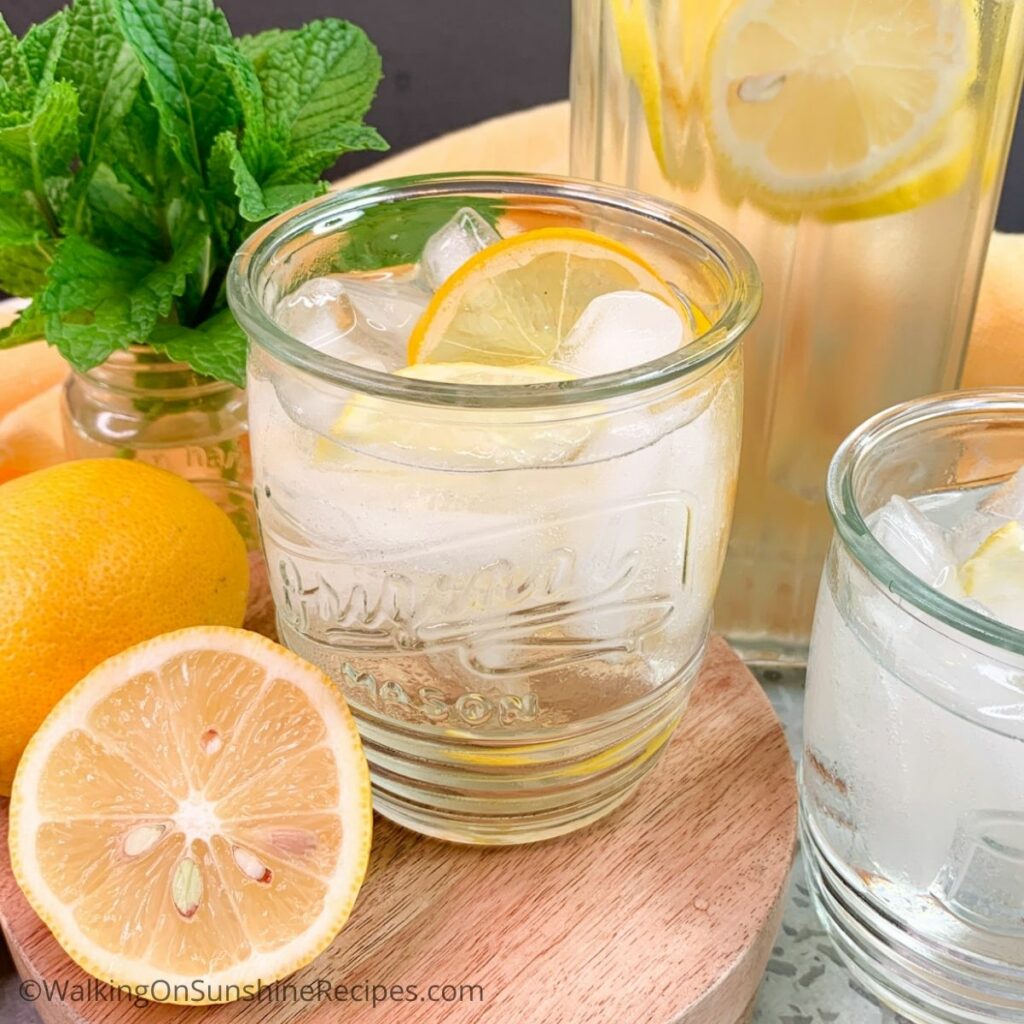 Lemon Flavored Water Walking On Sunshine Recipes