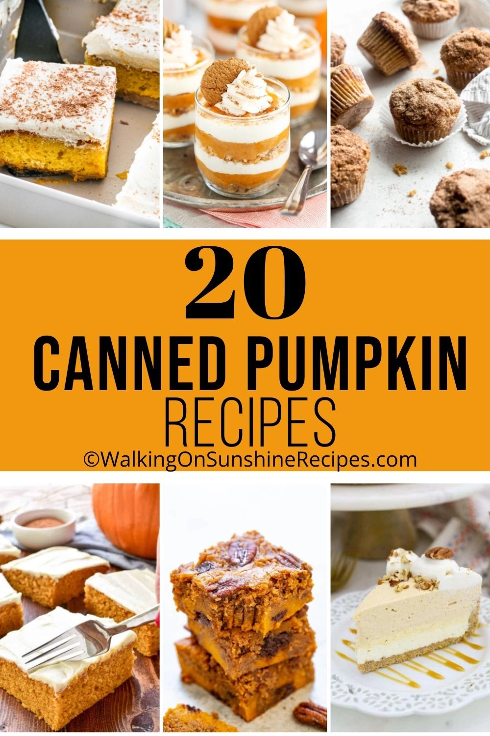 A collection of pumpkin desserts and recipes. 