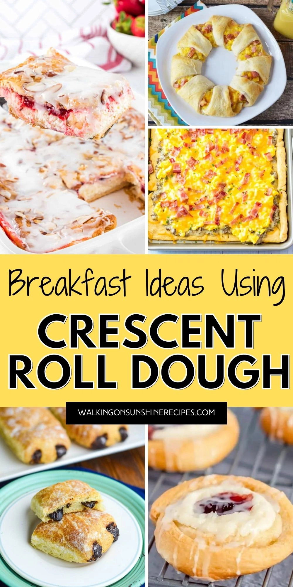 breakfast recipes made using crescent roll dough. 