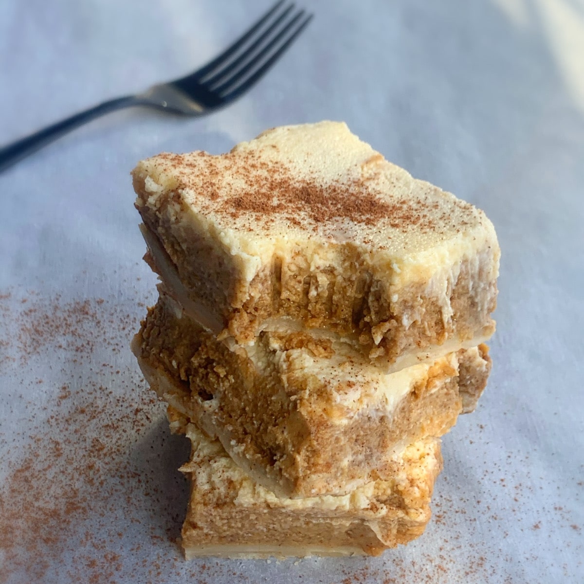Lazy Pumpkin Cheesecake Bars