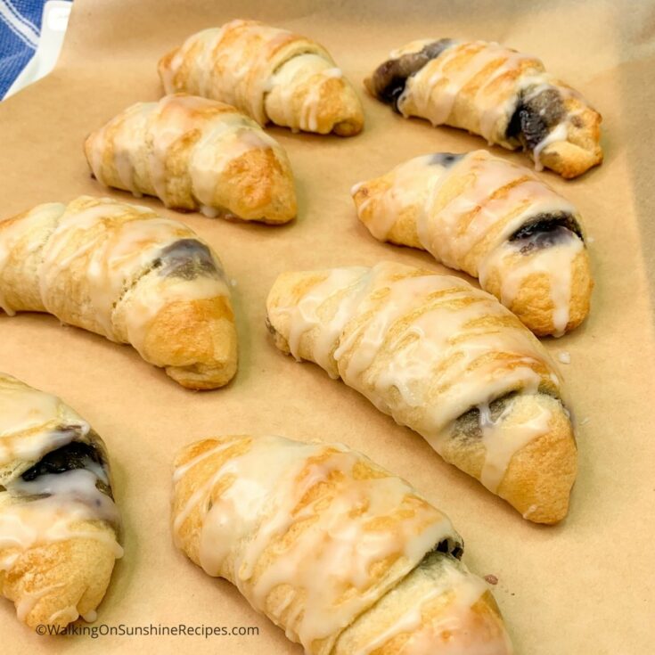 blueberry crescent rolls.
