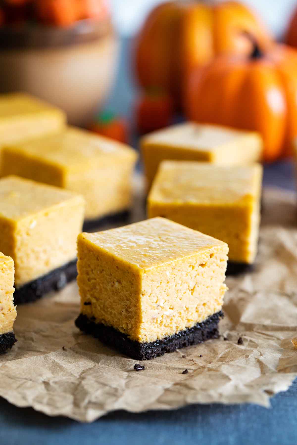 Canned Pumpkin Dessert Recipes Walking On Sunshine Recipes   Pumpkin Cheesecake Bars Horizontal 