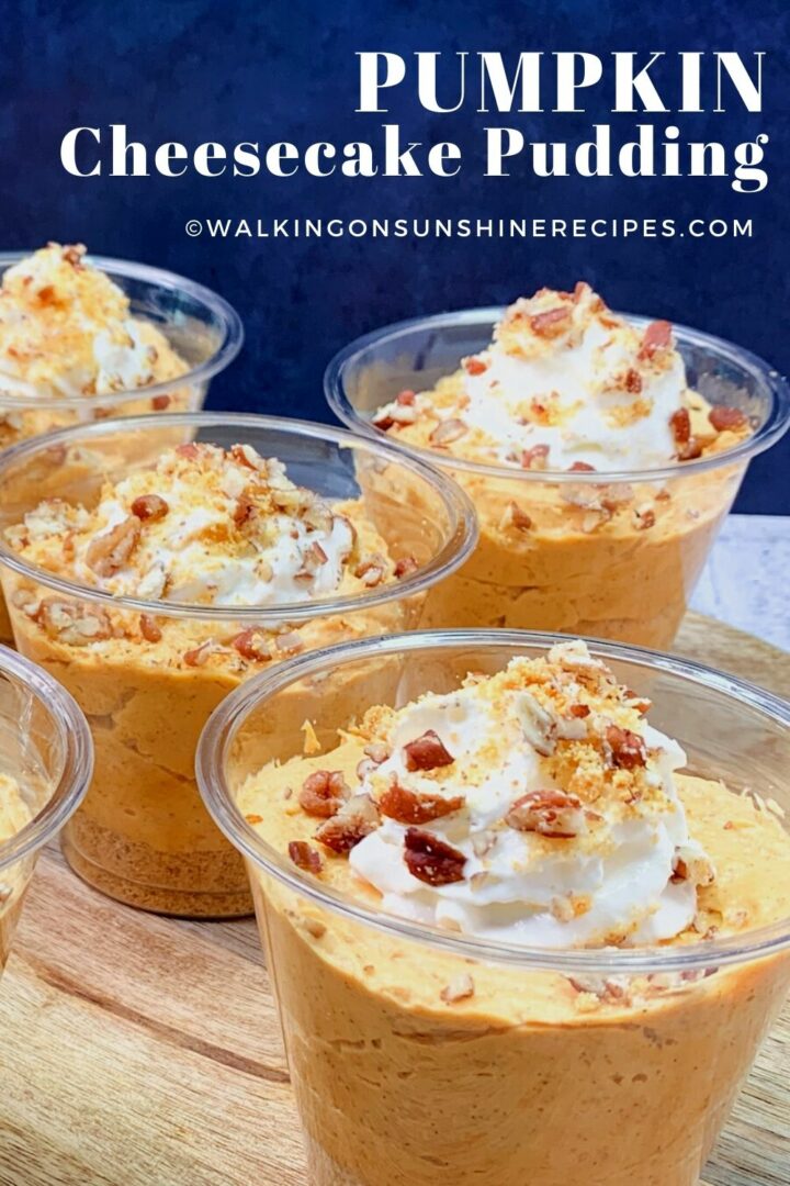 Pumpkin Cheesecake Pudding - Walking On Sunshine Recipes