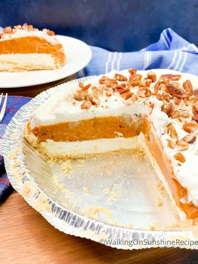 No Bake Pumpkin Cheesecake with Pudding Mix Story