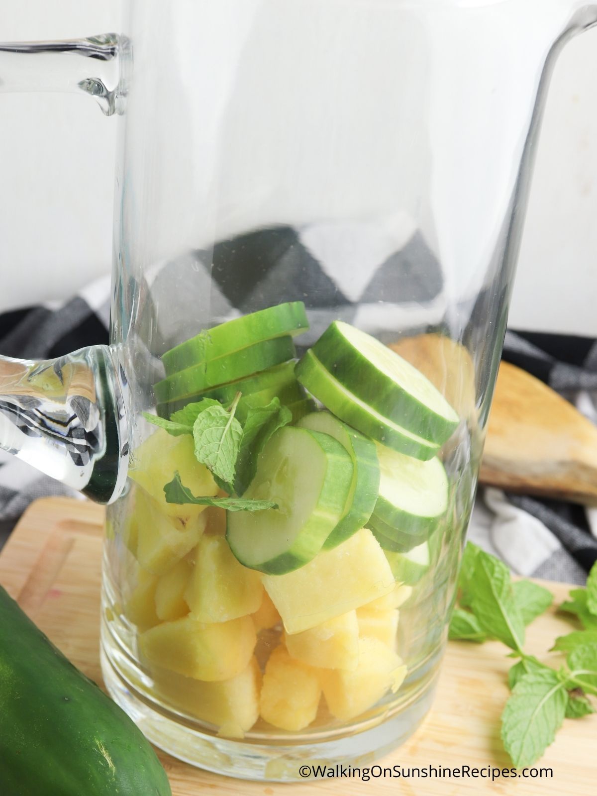 Pineapple Infused Water Walking On Sunshine Recipes   Add Pineapple And Cucumber To Pitcher. 