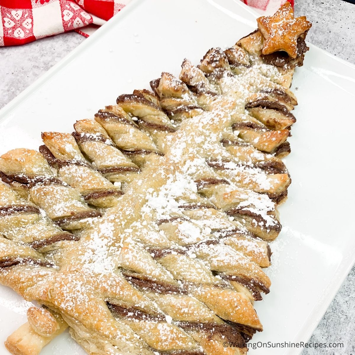 Puff Pastry Nutella Christmas Tree - Rich And Delish