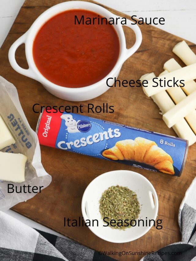 Crescent Rolls with Mozzarella Cheese - Walking On Sunshine Recipes