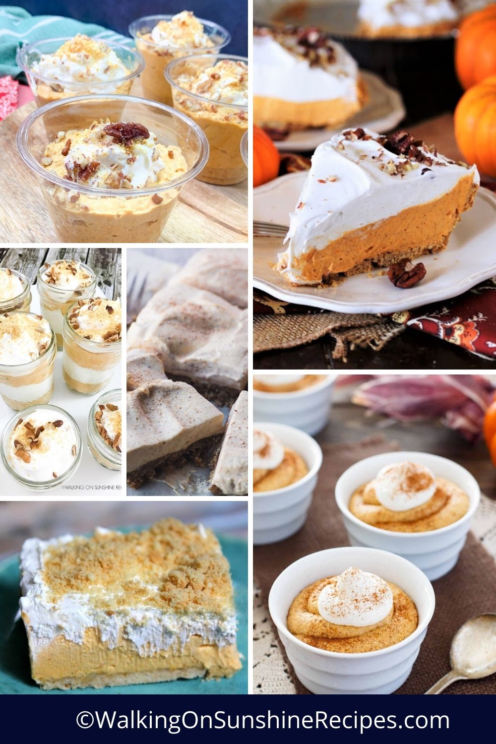 no-bake pumpkin desserts. 