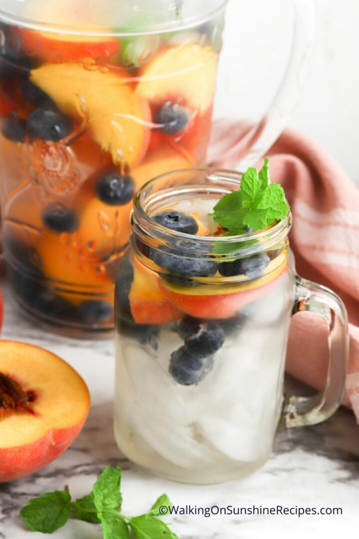 Peach Infused Water Walking On Sunshine Recipes