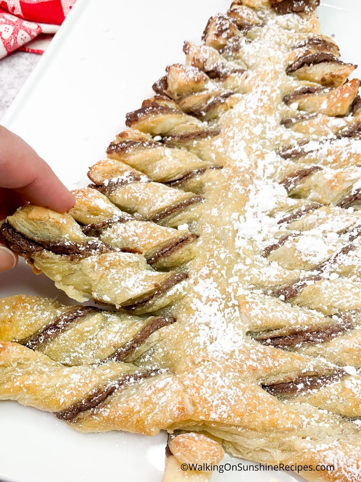 nutella tear and share christmas tree.
