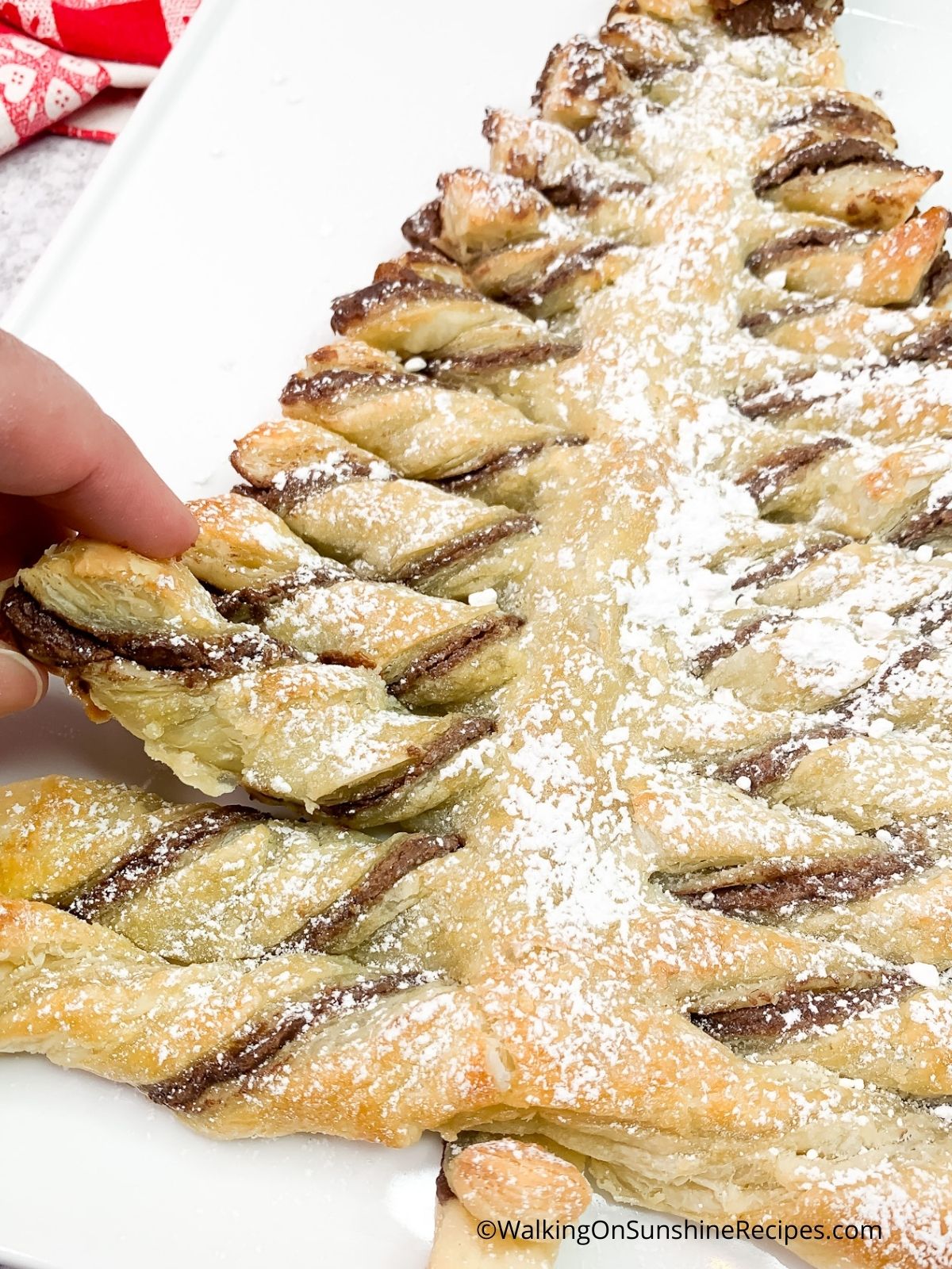 Puff Pastry Nutella Christmas Tree - Rich And Delish