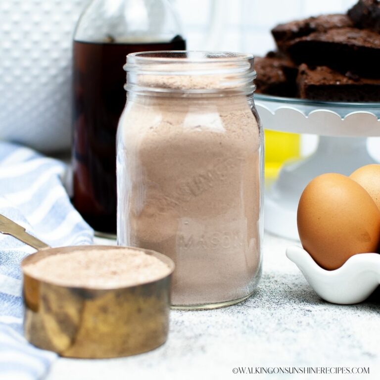 Brownie Mix in a Jar Gift Walking On Sunshine Recipes