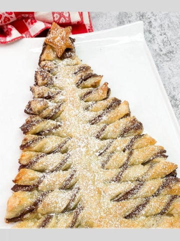 Nutella Puff Pastry Christmas Tree