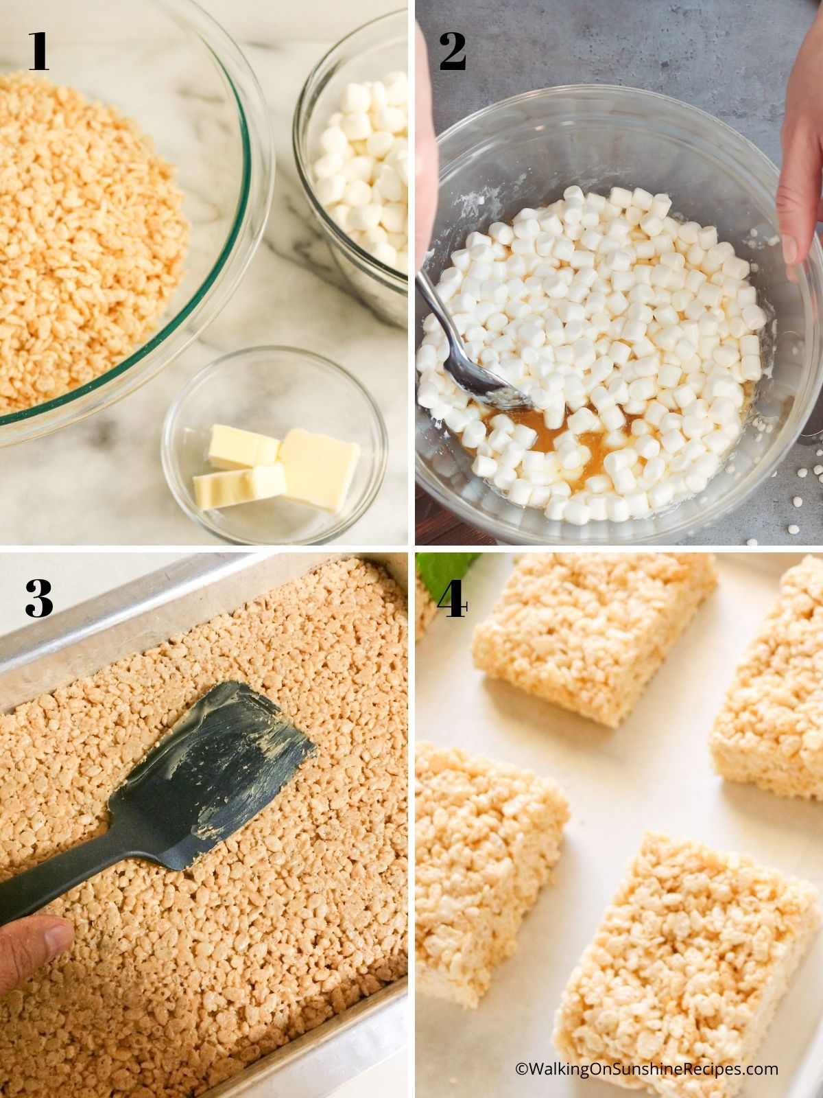 Rice Krispie Treats Process.