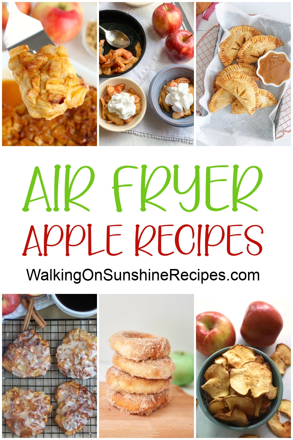 air fryer apple desserts. 