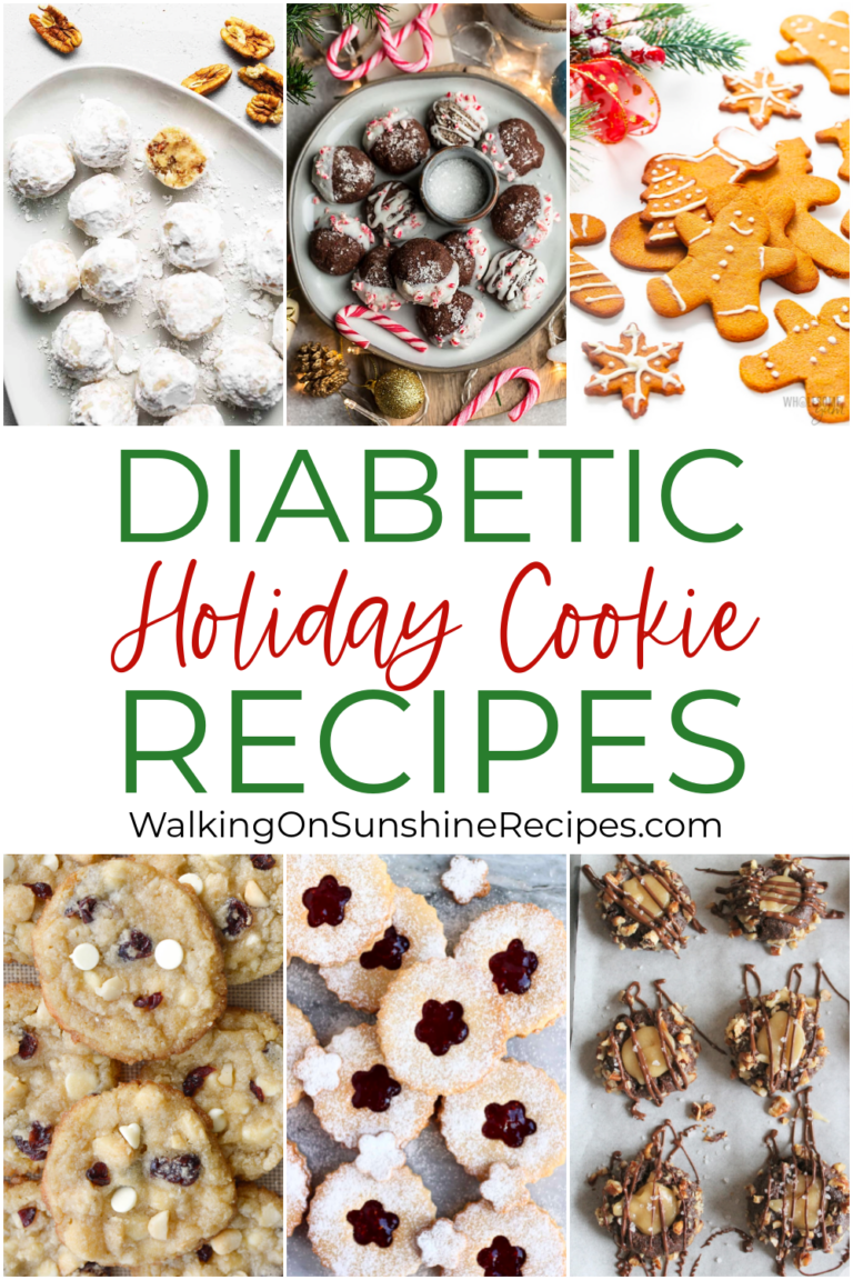 Diabetic Holiday Cookie Recipes - Walking On Sunshine Recipes