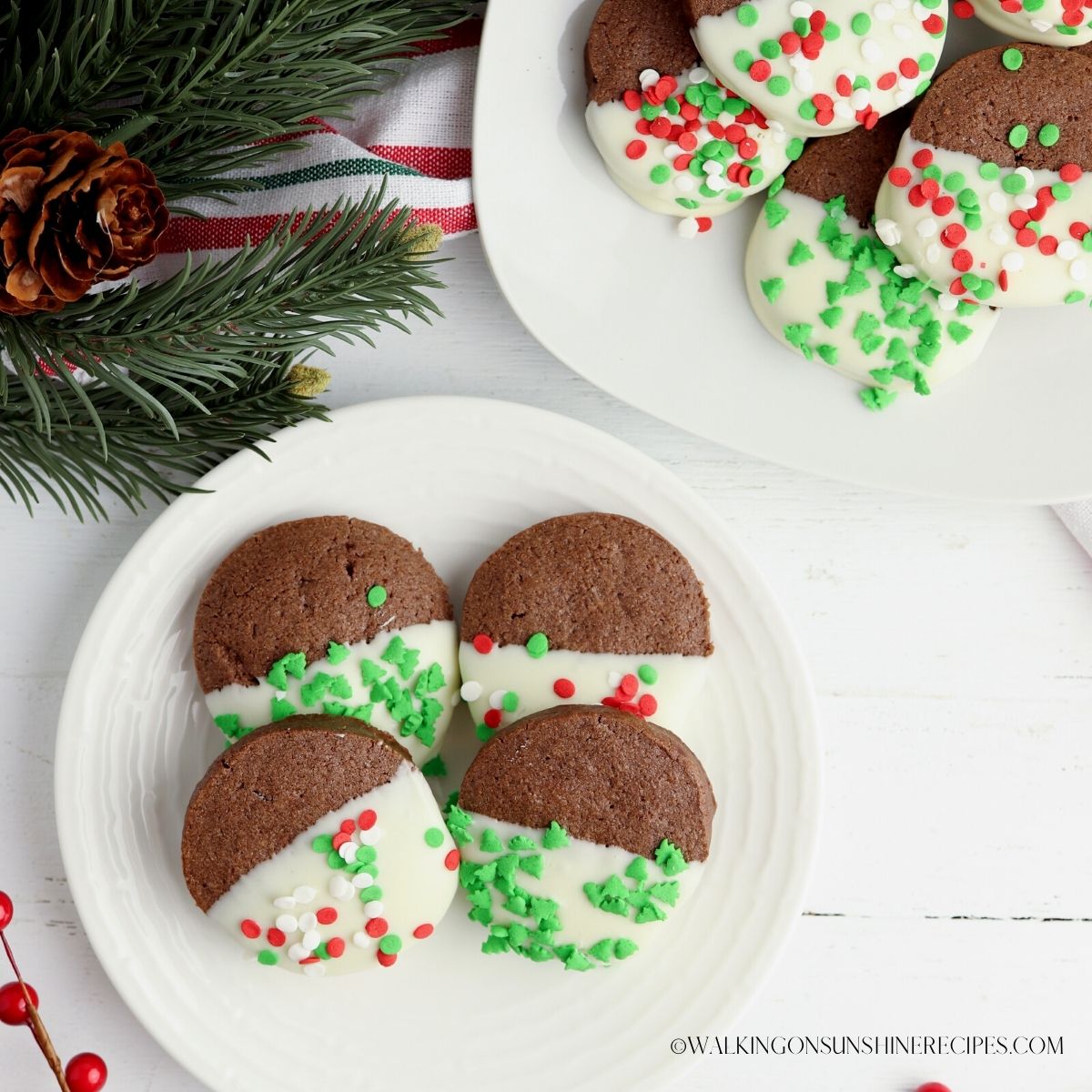 choclate christmas cookies