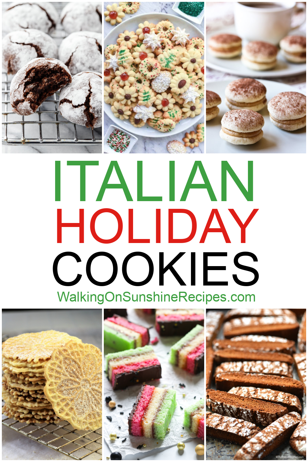 collection of Italian Christmas Cookies.