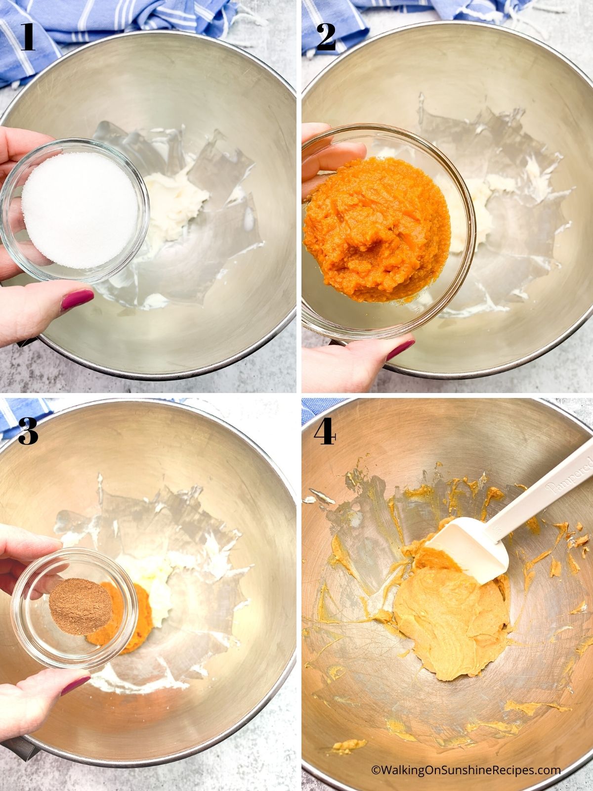 Prepare the pumpkin mixture.