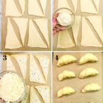 Spread Garlic Butter on Crescents.