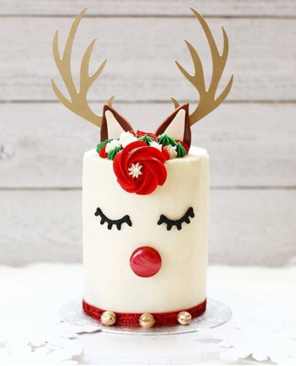 Reindeer & Mouse Christmas Cake Toppers