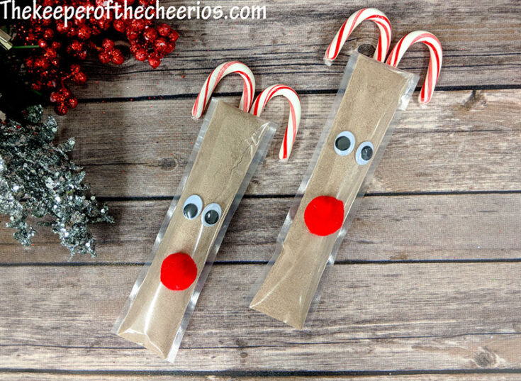 Reindeer Hot Chocolate Cones (DIY With Printable Tags) - Sugar and Soul