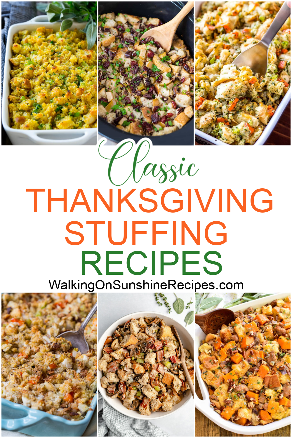 collection of stuffing recipes. 