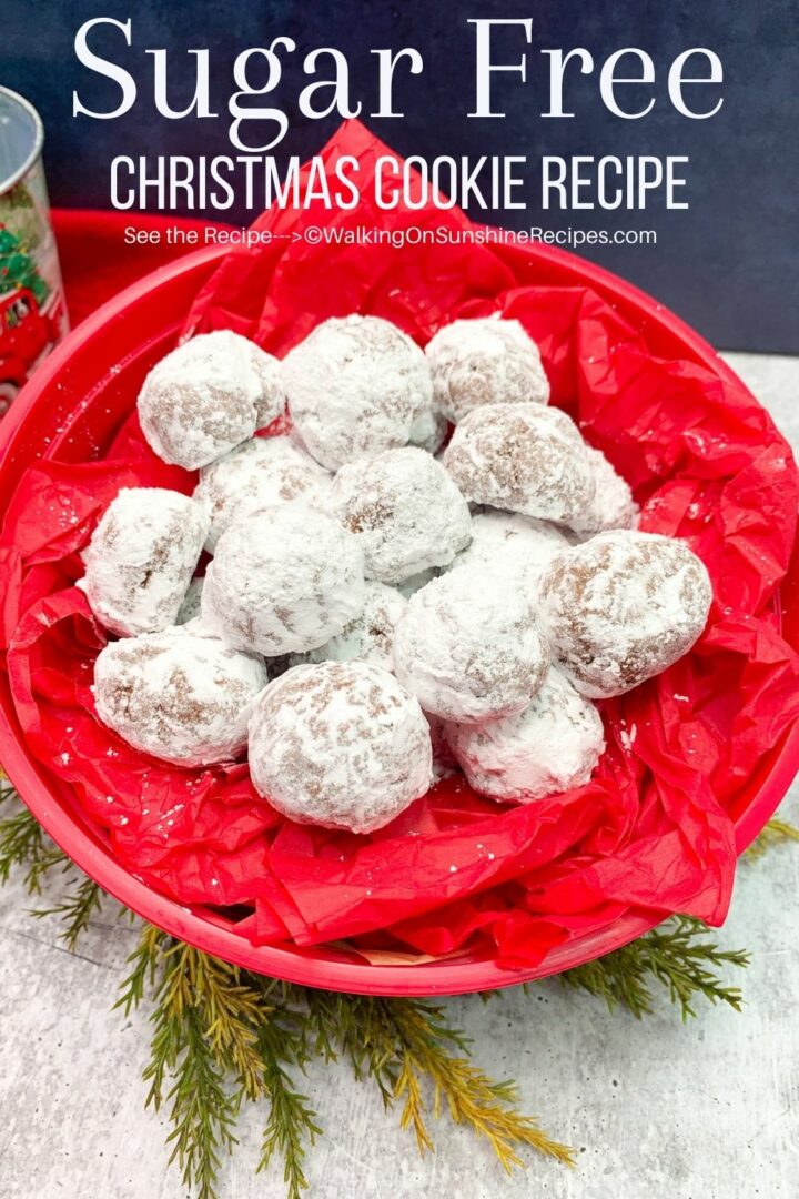 Sugar Free Christmas Cookie Recipe - Walking On Sunshine Recipes